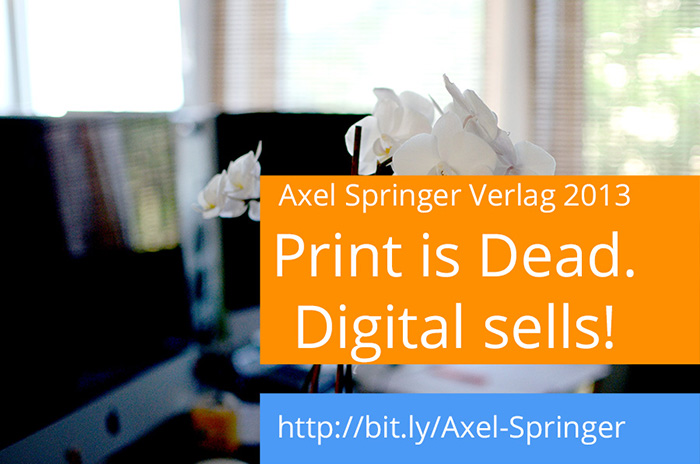 Axel Springer verkauft Zeitungen - Zukunft liegt im Online Markt!