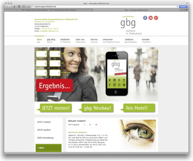 gbg Hildesheim Webdesign